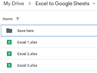 Bulk convert Excel files to Google Sheets