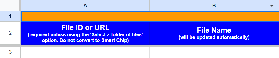 Quickly copy or move existing files into folders via a Google Sheet